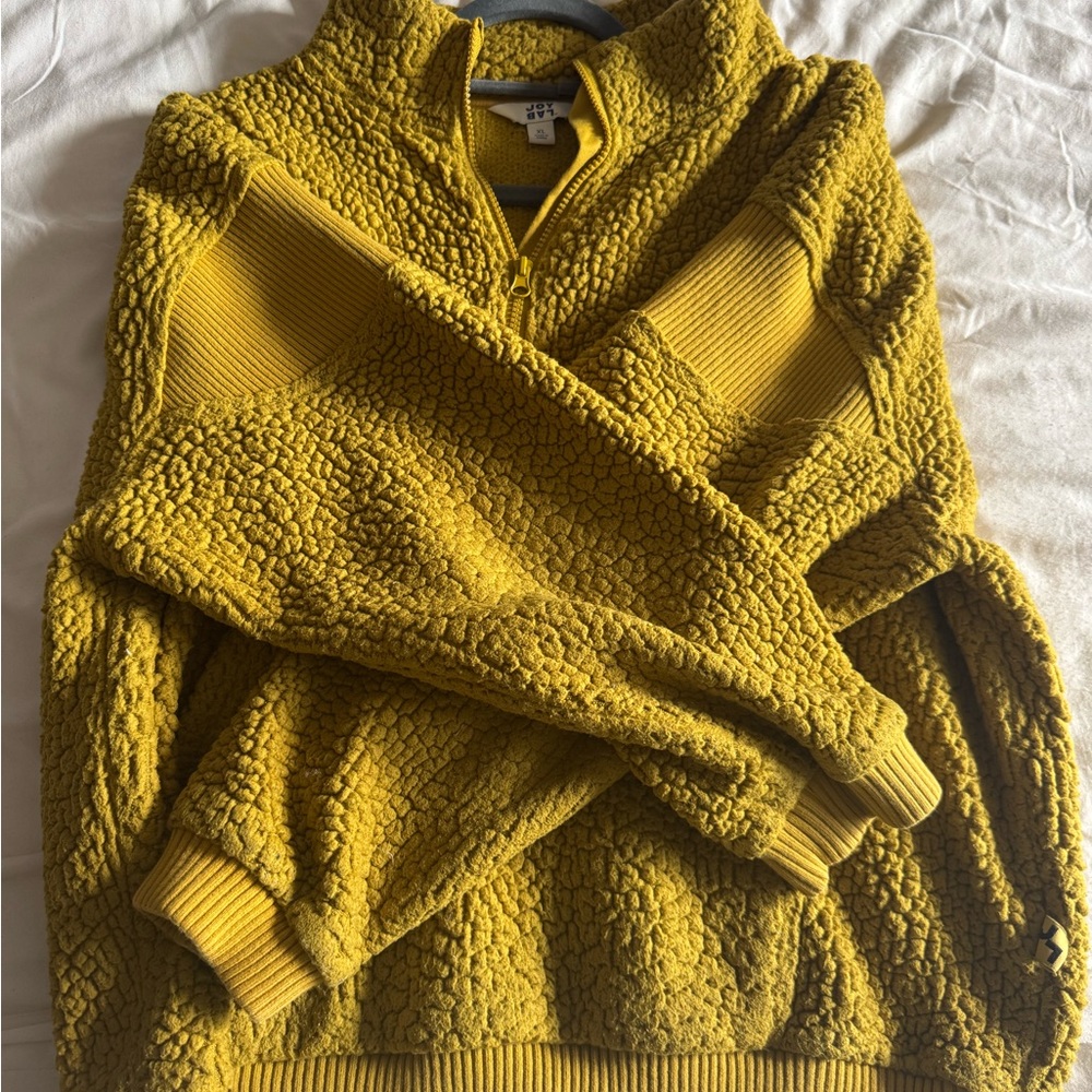 Lime Green Textured Women's Sweater